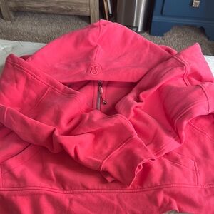 Lululemon crop scuba Pink Hoodie